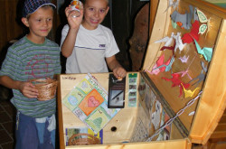 Schatztruhe in der Waldschule in Bakonybél